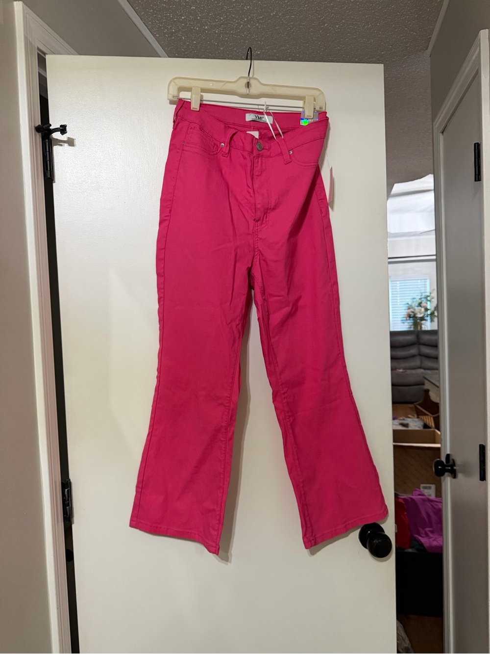 YMI Fiery Coral Wide-Leg Pants